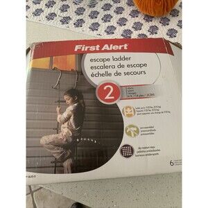 Window Fire Escape Ladder 2 Story Safety Steel Construction First Alert NEW